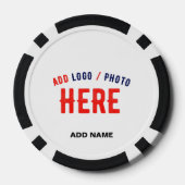カスタマイズスタイリッシュ可能な白モダン検証済みブランド ポーカーチップ (裏面)