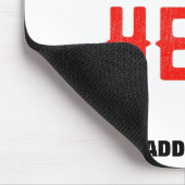 カスタマイズスタイリッシュ可能な白モダン検証済みブランド マウスパッド (コーナー)