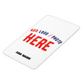 カスタマイズスタイリッシュ可能な白モダン検証済みブランド マグネット (左側)