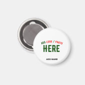 カスタマイズスタイリッシュ可能な白モダン検証済みブランド マグネット (正面/裏面)