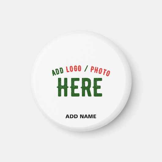 カスタマイズスタイリッシュ可能な白モダン検証済みブランド マグネット (正面)