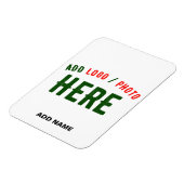 カスタマイズスタイリッシュ可能な白モダン検証済みブランド マグネット (左側)