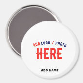 カスタマイズスタイリッシュ可能な白モダン検証済みブランド マグネット (正面/裏面)