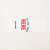 カスタマイズスタイリッシュ可能な白モダン検証済みブランド ヨガマット (正面(横))