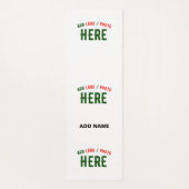 カスタマイズスタイリッシュ可能な白モダン検証済みブランド ヨガマット (裏面)