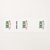 カスタマイズスタイリッシュ可能な白モダン検証済みブランド ヨガマット (正面(横))