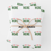 カスタマイズスタイリッシュ可能な白モダン検証済みブランド ラッピングペーパーシート (インサイチュ)