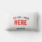 カスタマイズスタイリッシュ可能な白モダン検証済みブランド ランバークッション (裏面)