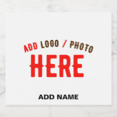 カスタマイズスタイリッシュ可能な白モダン検証済みブランド リキュールボトルラベル (シングルラベル)