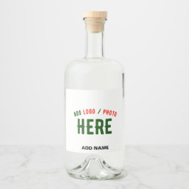 カスタマイズスタイリッシュ可能な白モダン検証済みブランド リキュールボトルラベル