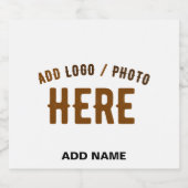 カスタマイズスタイリッシュ可能な白モダン検証済みブランド リキュールボトルラベル (シングルラベル)