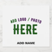 カスタマイズスタイリッシュ可能な白モダン検証済みブランド リキュールボトルラベル (シングルラベル)