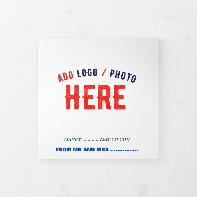 カスタマイズスタイリッシュ可能な白モダン検証済みブランド 三つ折りカード (カバー)