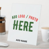 カスタマイズスタイリッシュ可能な白モダン検証済みブランド 台座サイン (インサイチュ)