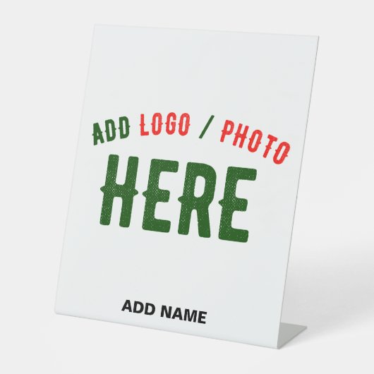 カスタマイズスタイリッシュ可能な白モダン検証済みブランド 台座サイン (正面)