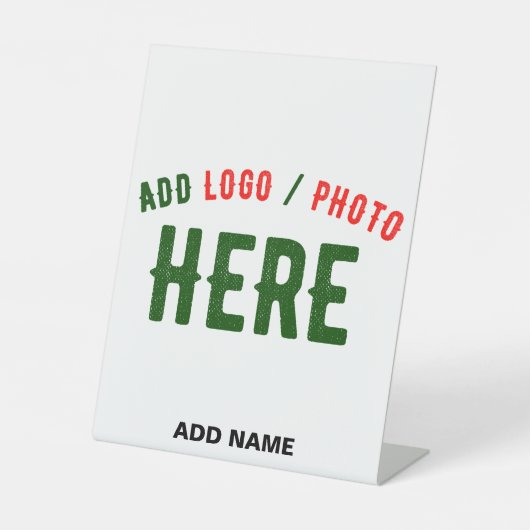 カスタマイズスタイリッシュ可能な白モダン検証済みブランド 台座サイン (正面)