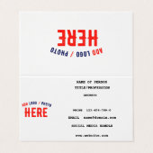 カスタマイズスタイリッシュ可能な白モダン検証済みブランド 名刺 (外部フラット)