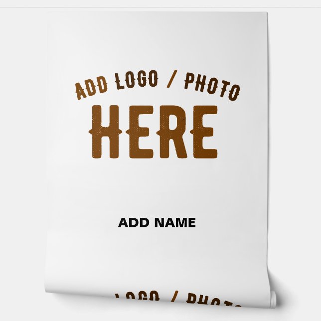 カスタマイズスタイリッシュ可能な白モダン検証済みブランド 壁紙 (ほどく)