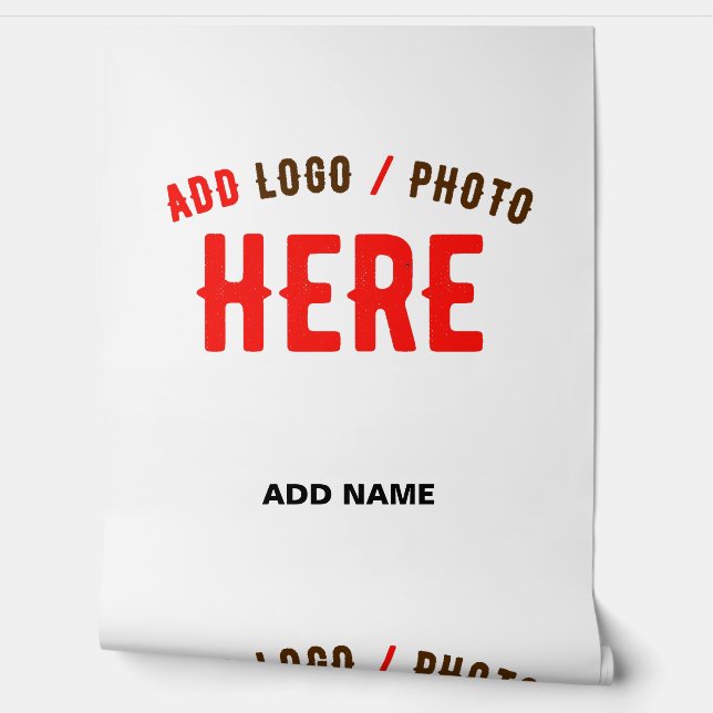 カスタマイズスタイリッシュ可能な白モダン検証済みブランド 壁紙 (ほどく)