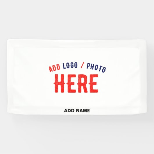 カスタマイズスタイリッシュ可能な白モダン検証済みブランド 横断幕 (横)