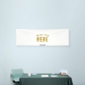 カスタマイズスタイリッシュ可能な白モダン検証済みブランド 横断幕 (トレードショー)