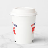 カスタマイズスタイリッシュ可能な白モダン検証済みブランド 紙コップ (左)