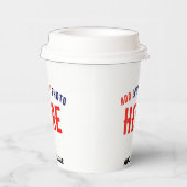 カスタマイズスタイリッシュ可能な白モダン検証済みブランド 紙コップ (右)