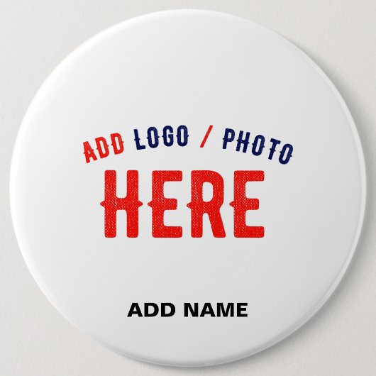 カスタマイズスタイリッシュ可能な白モダン検証済みブランド 缶バッジ (正面)