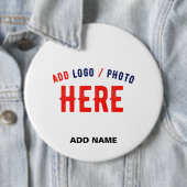 カスタマイズスタイリッシュ可能な白モダン検証済みブランド 缶バッジ (インサイチュ)