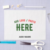 カスタマイズスタイリッシュ可能な白モダン検証済みブランド 薄葉紙 (クラフト)