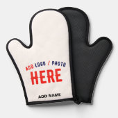 カスタマイズスタイリッシュ可能な白モダン検証済みブランド 鍋つかみ (正面/裏面)