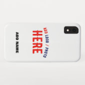 カスタマイズスタイリッシュ可能な白モダン検証済みブランド Case-Mate iPhoneケース (裏面(横))