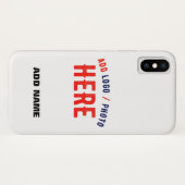 カスタマイズスタイリッシュ可能な白モダン検証済みブランド Case-Mate iPhoneケース (裏面(横))