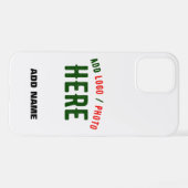 カスタマイズスタイリッシュ可能な白モダン検証済みブランド iPhoneケース (裏面横)