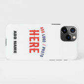 カスタマイズスタイリッシュ可能な白モダン検証済みブランド iPhoneケース (裏面横)