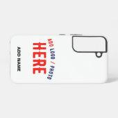 カスタマイズスタイリッシュ可能な白モダン検証済みブランド SAMSUNG GALAXYケース (裏面横)