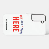 カスタマイズスタイリッシュ可能な白モダン検証済みブランド SAMSUNG GALAXYケース (裏面横)