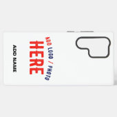 カスタマイズスタイリッシュ可能な白モダン検証済みブランド SAMSUNG GALAXYケース (裏面横)