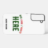 カスタマイズスタイリッシュ可能な白モダン検証済みブランド SAMSUNG GALAXYケース (裏面横)