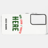 カスタマイズスタイリッシュ可能な白モダン検証済みブランド SAMSUNG GALAXYケース (裏面横)