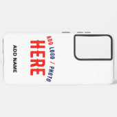 カスタマイズスタイリッシュ可能な白モダン検証済みブランド SAMSUNG GALAXYケース (裏面横)
