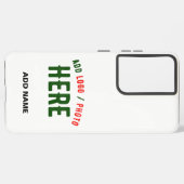 カスタマイズスタイリッシュ可能な白モダン検証済みブランド SAMSUNG GALAXYケース (左側面)