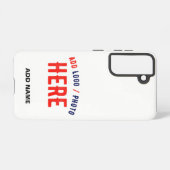 カスタマイズスタイリッシュ可能な白モダン検証済みブランド SAMSUNG GALAXYケース (裏面横)