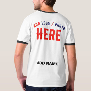カスタマイズスタイリッシュ可能な白モダン検証済みブランド Tシャツ