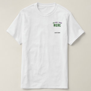 カスタマイズスタイリッシュ可能な白モダン検証済みブランド Tシャツ
