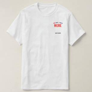 カスタマイズスタイリッシュ可能な白モダン検証済みブランド Tシャツ
