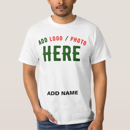 カスタマイズスタイリッシュ可能な白モダン検証済みブランド Tシャツ (正面)