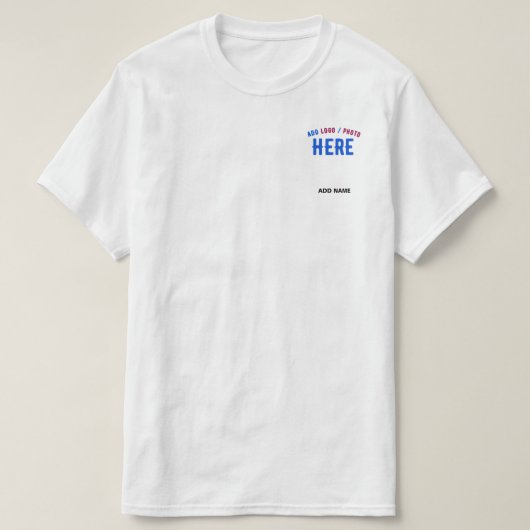 カスタマイズスタイリッシュ可能な白モダン検証済みブランド Tシャツ (デザイン正面)