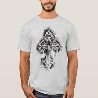 カスタマイズステンシル交差 Tシャツ