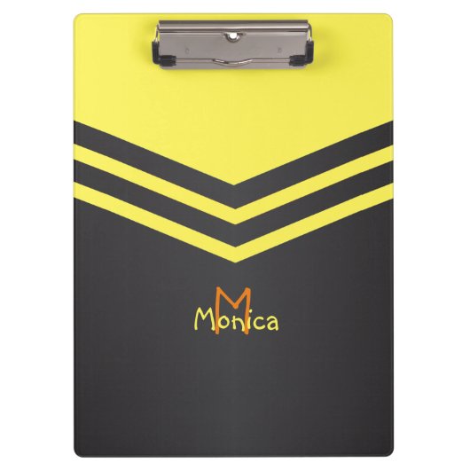 カスタマイズストライプレトロ クリップボード (正面)
